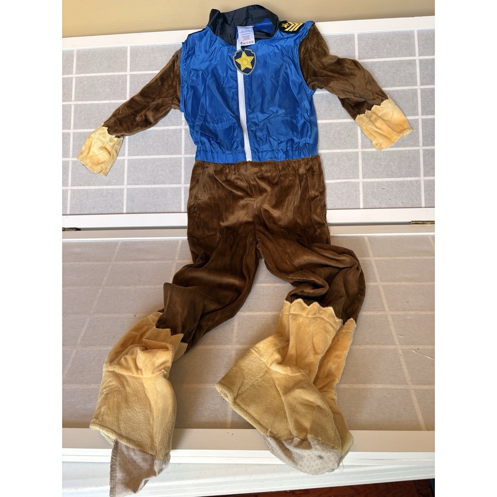 Nickelodeon Paw Patrol Chase Kid's Costume Size 5T - 6T Halloween